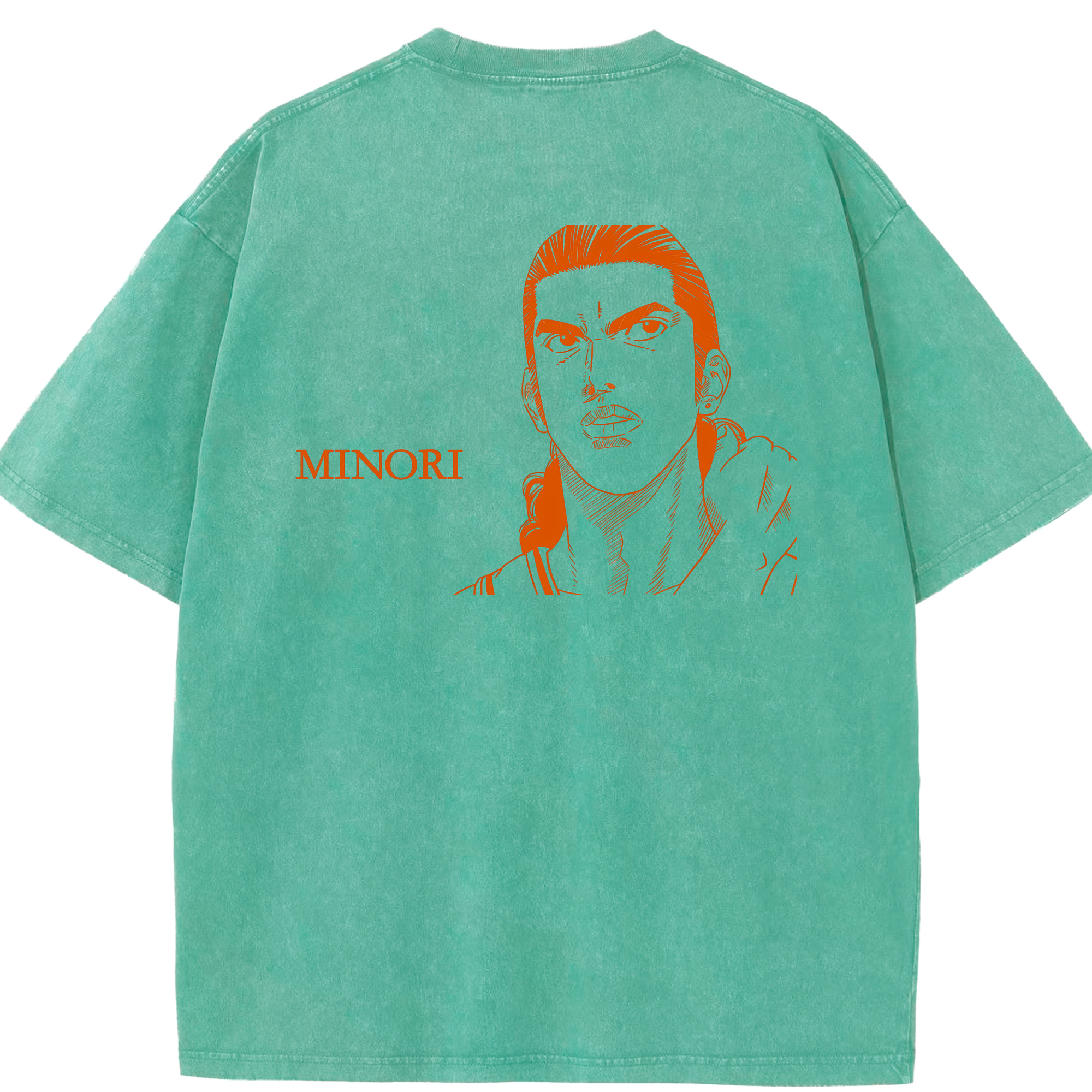 （画像用） SLAM DUNK／スラムダンク 綿100% ヴィンテージ風 半袖Tシャツ（背面プリント）